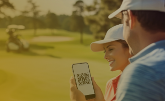 HiO Golf competition sign-up process - scan QR code to enter £10,000 hole-in-one competition
